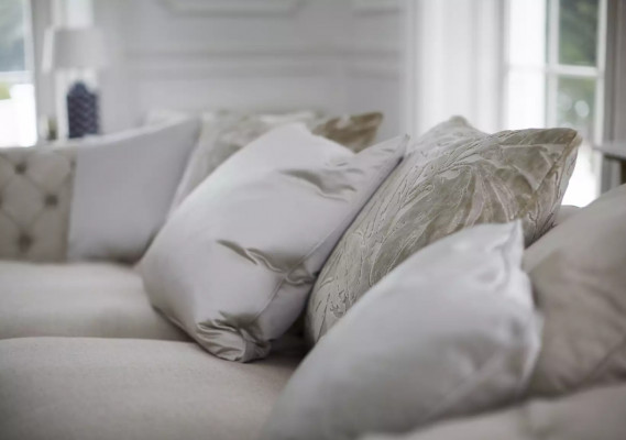 Landhuis stijl meubels - Chesterfield sofa zit comfortabele bank stof jvmoebel ®