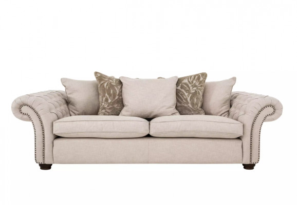 Landhuis stijl meubels - Chesterfield sofa zit comfortabele bank stof jvmoebel ®