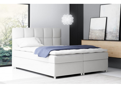 Boxspringbed dubbel hotelmeubilair bedden inrichting groot 200x200 slaapkamer