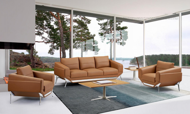 Bank 3-zits leren banken bankstel meubelset sofa-set moderne driezitter