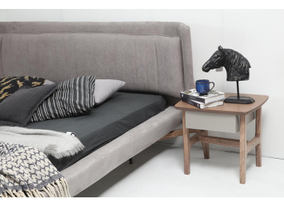 Nachtkastje Nachtschränkchen Hout Modern Tafel Bruin Slaapkamer Nieuw