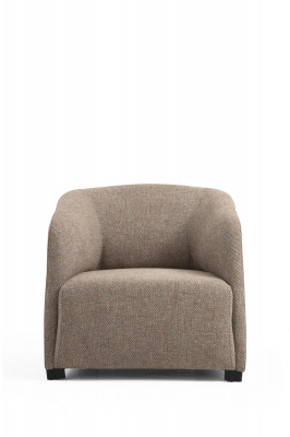 Fauteuil Oorfauteuil Stof Beige Woonkamer Polyester 1-Zits Modern