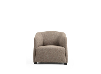 Fauteuil Oorfauteuil Stof Beige Woonkamer Polyester 1-Zits Modern