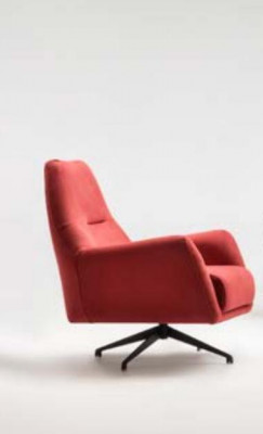 Stoffen fauteuil Fauteuil Oorfauteuil Beige Bekleding Woonkamer Eenzitter Stoel