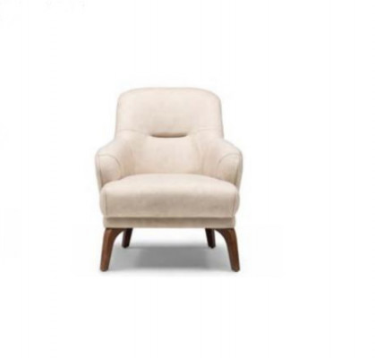 Stoffen fauteuil Fauteuil Beige Bekleding Woonkamer Eenzitter Zit Oorfauteuil