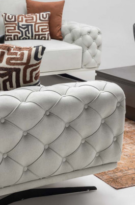 Hoekbank L-vorm Bekledingsbank Stofbank Grijze Bank Moderne Stof