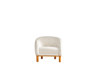 Fauteuil Cocktails fauteuil Witte oorfauteuil Stoffen fauteuil Beklede zetel