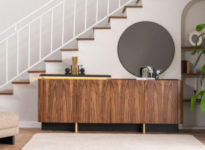 Dressoir Sideboard Kast Houten Kast Hout Bruin Ladekast Meubilair
