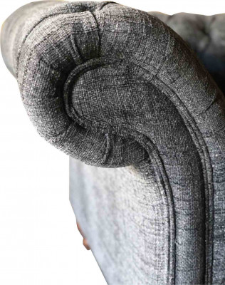 Chesterfield 3-zitsbank Bekleding Zit Textiel Stof Banken Sofa Nieuw