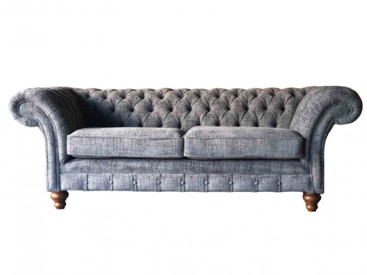 Chesterfield 3-zitsbank Bekleding Zit Textiel Stof Banken Sofa Nieuw