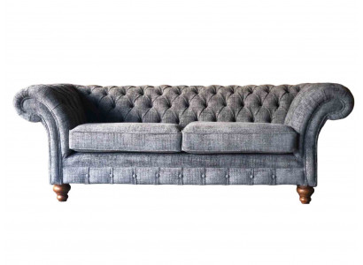 Chesterfield 3-zitsbank Bekleding Zit Textiel Stof Banken Sofa Nieuw