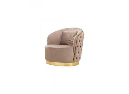 Woonkamer ontwerper Beige Chesterfield fauteuil bekleding meubels Luxe design