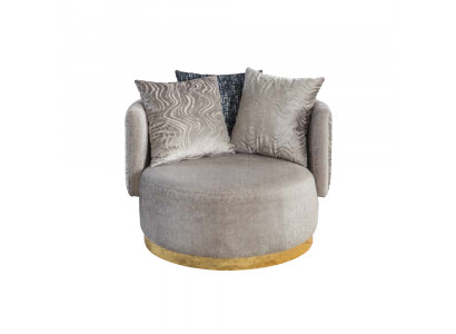 Ontwerp fauteuil Luxe eenzitter Modern stiksel Textiel 1 zitmeubelen Eenzitter.