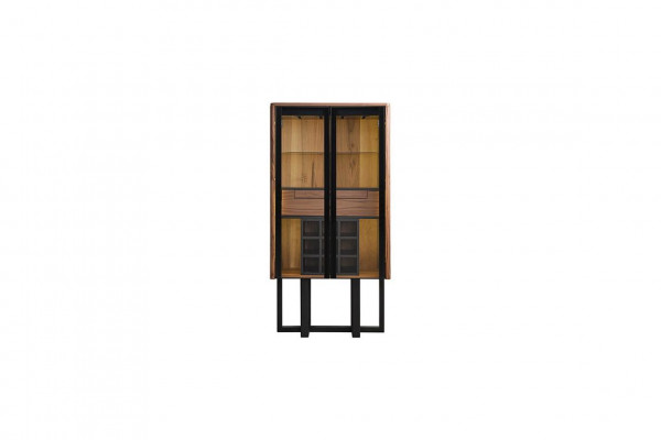 Bruine luxe vitrinekast glazen vitrine LED-kast designer-barschranken nieuw