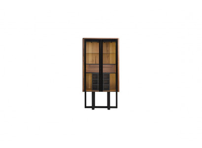 Bruine luxe vitrinekast glazen vitrine LED-kast designer-barschranken nieuw