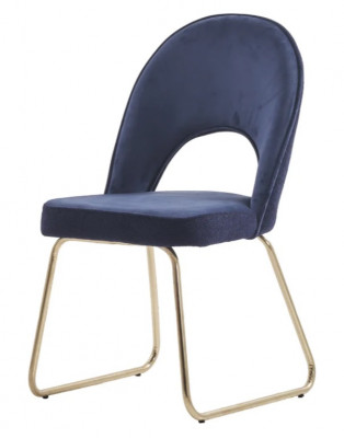 Eetkamer Blauw 6x Stoelen Hout Luxe Fauteuil Woonkamer Meubels 6-dlg. Nieuw
