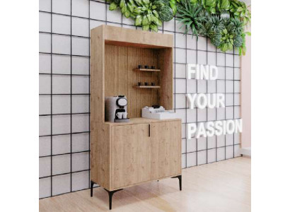 Eetkamer dressoir Sideboard Bruine kleur Modern ontwerp Koffiekast