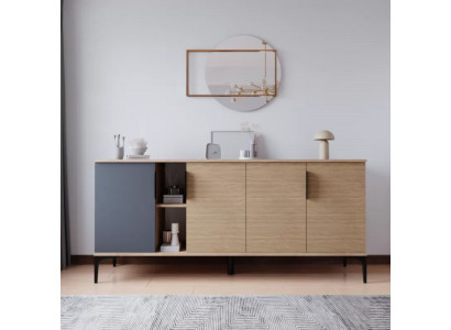 Bruin Grijs Licht Modern Rechthoekig Dressoir Woonkamer Luxe Ontwerp