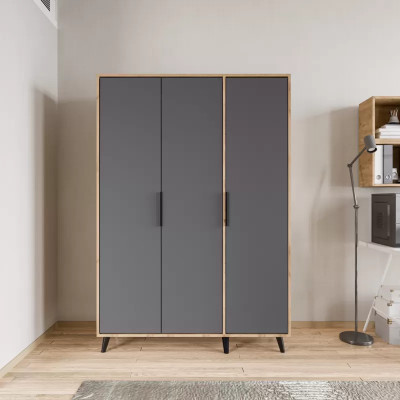 Grijs Bruin Modern Ontwerp Rechthoekige Luxe Slaapkamerkast