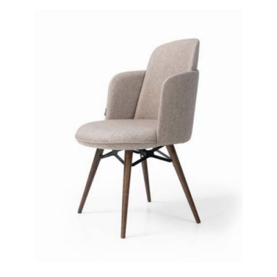 Moderne witte stoel textiel eenzitter eetkamer luxe stoelen nieuw