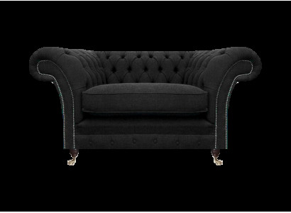 Fauteuil Nieuw Zwart Chesterfield Designer Woonkamer Gestoffeerde Fauteuil Inrichting