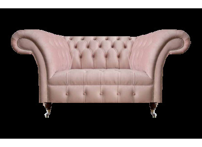 Chesterfield Rosa Tweezitsbank Woonkamer Luxe Gestoffeerde Meubels Bank
