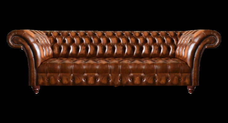 Chesterfield Lederen Sofa Bruin Kunstleren Bank Designer Edele Zitmeubelen
