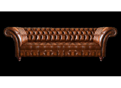 Chesterfield Lederen Sofa Bruin Kunstleren Bank Designer Edele Zitmeubelen