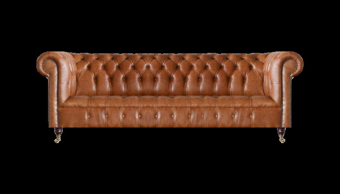 Woonkamer vierzits Chesterfield designbankstellen luxe leren sofa's