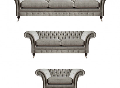 Exclusieve Chesterfield Banken Ontwerper Tweezitter Driezitter Fauteuil