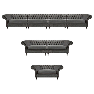 Chesterfield Designer Banken Set Stoff Zitbanken Designer Meubels