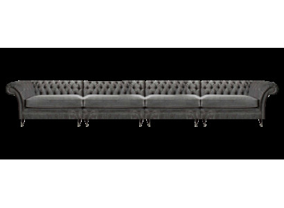 Chesterfield Designer Sofa Woonkamer Banken Luxe Bekleding 4-Zits