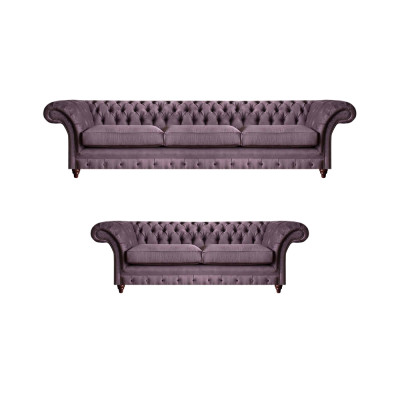 Modern Chesterfield bekledingsset, elegante driezitsbank stof, 2-zits 2-delig