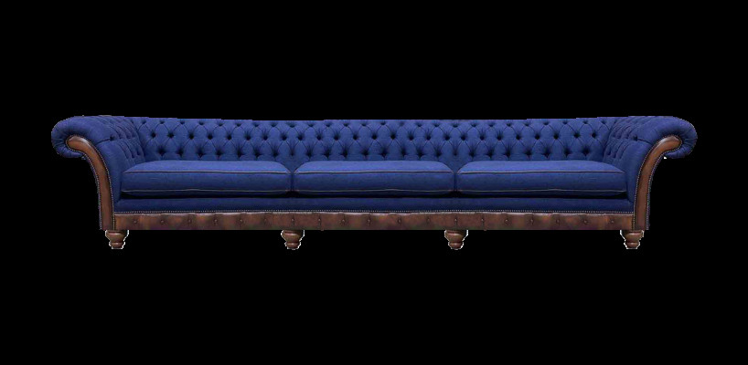 Chesterfield Luxe Driezitsbank Moderne Bank Stoffen Banken Meubels