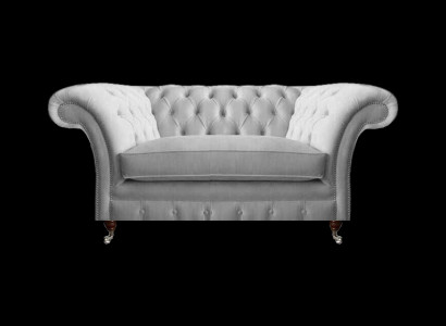 Moderne witte Chesterfield eenzitter luxe gestoffeerde fauteuil