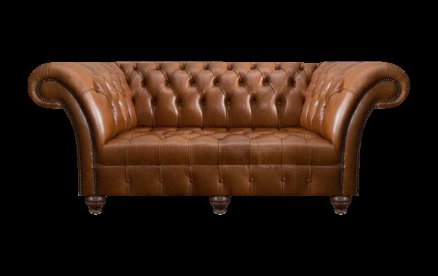 Bruine Chesterfield leren driezitter woonkamer moderne gestoffeerde banken
