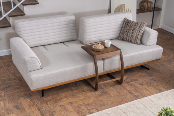 Luxe 3-delige gestoffeerde set Driezitsbanken & fauteuil voor de woonkamer