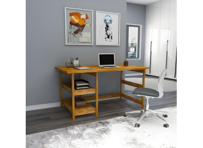 Bruine bureautafels Designer Hoogwaardige houten tafel Moderne bureaus