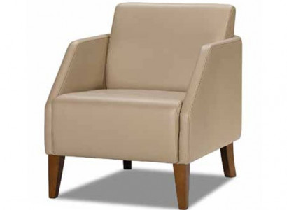 Beige eenzitter Luxueuze gestoffeerde fauteuil Designer loungestoel Meubilair