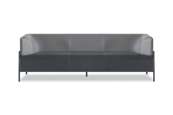 Exclusieve universele zithoeken 4-delig leer zwart modern designer