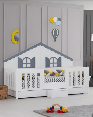 Kinderkamermeubels Bedframe Modern Kinderbed Bed Kinderkamer Hout nieuw