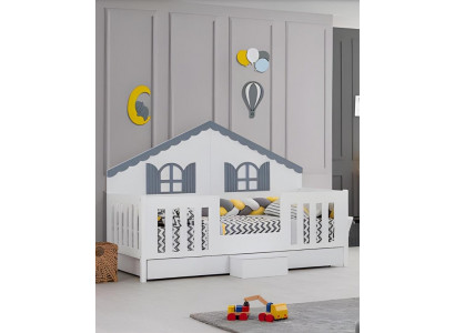Kinderkamermeubels Bedframe Modern Kinderbed Bed Kinderkamer Hout nieuw
