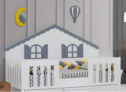 Kinderkamermeubels Bedframe Modern Kinderbed Bed Kinderkamer Hout nieuw