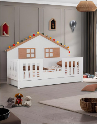 Moderne witte kinderkamermeubels luxe set kinderbedje commode nieuw