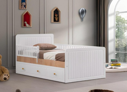 Bedframe kinderbed bed kinderkamer kinderkamermöbel witte