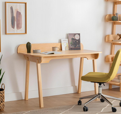 Compacte beige laptoptafel designer computertafels kantoorinrichting