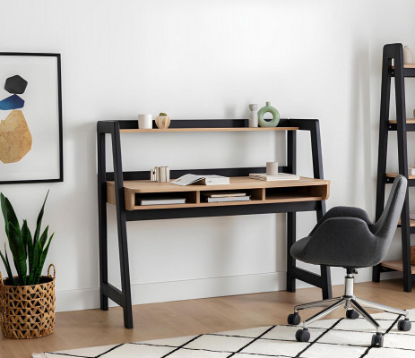 Zwart-Bruine Laptoptafel Designer Kantoormeubilair Werkkamer Tafels