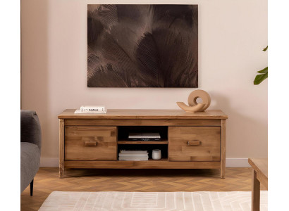 Elegante bruine televisiekast van hout televisiemeubel woonkamer luxe RTV