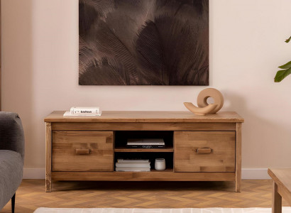 Elegante bruine televisiekast van hout televisiemeubel woonkamer luxe RTV