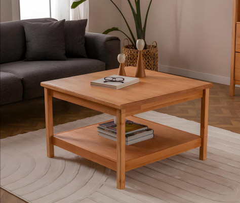 Bruine salontafel designer woonkamer koffietafel houten bijzettafel